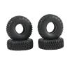RC Tires Tyres Wheels Compatible with Axial Jr 90069 D90 TF2 for Tamiya CC01 LC70 for MST 4PCS 95MM 1.55Inch Rubber Wheel Tires Tyre for RC Crawler Car view 1