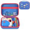 Case Compatible with Little Tikes Story Dream Machine Starter Set, Toys Storage Bag with 5 DIY Embroidery Patches, Organizer for Projector Storytime Books and Audio Character- Blue Letters (Box Only) view 1
