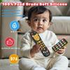 Baby Phone TV Remote Toy Set, Bilingual Play Phones Toy Remote for Baby with Music Light for 6+ Months, Early Learning Baby Toys Gift for 1 Year Old Boys Girls Toddler Infant, English/Spanish, Orange view 4