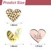 10pcs Valentines Day Acrylic Heart Shape Cupcake Topper Gold Mirror Acrylic Cupcake Decoration Love You Cake Topper For Valentine's Day Wedding view 2