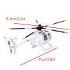 CHICHIYANG 1:100 US Army MH-6 Little Bird Helicopter Model Alloy Finished Airplane Aircraft Collectible for Souvenir Static Display view 4