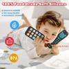 Toy Phone Baby Remote Control Toy Set, Play Phones TV Remote Control with Music Light for 6+ Months, Early Learning Baby Toys Gift for 1 Year Old Boys Girls Toddler Infant Kids, English/Spanish, Blue view 4