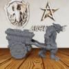 28mm Fantasy RPG Diorama Set with Unpainted Goblin & Cart for DND Campaigns, Tabletop Wargaming & Terrain Building - Hobgoblin Ekz Cart Miniature-AS150 view 1