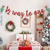 1/2 Way to One Banner, Christmas Half Way to One, My 1/2 Birthday, Winter Christmas Xmas 6 Month Birthday Party Decorations view 4