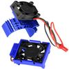 hopsupRC VXL-3s High Velocity Fan Heatsink Set Upgrades Part for 1/10 Slash/Rustler/Stampede VXL 4X4 2WD, ESC Motor Cooling Fan Hops Up,Navy Blue view 1