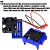 hopsupRC VXL-3s High Velocity Fan Heatsink Set Upgrades Part for 1/10 Slash/Rustler/Stampede VXL 4X4 2WD, ESC Motor Cooling Fan Hops Up,Navy Blue view 2