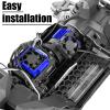 hopsupRC VXL-3s High Velocity Fan Heatsink Set Upgrades Part for 1/10 Slash/Rustler/Stampede VXL 4X4 2WD, ESC Motor Cooling Fan Hops Up,Navy Blue view 3