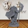 32mm Unpainted Fantasy Berserker Miniature for D&D, Raging Northman with Great Axe - Tabletop Wargaming & RPG Campaigns - Viking Warrior Figure-AS178 view 3