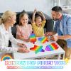 4 Pack Rainbow Pop Fidget Toys,Push Pop Sensory Toy Set,Stress Relief for Kids & Adults,Pop Bulk & Party Favors Toddler Toys for Birthday Christmas Easter Birthday Gifts,Classroom Prize (Stars) view 2