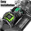 hopsupRC VXL-3s High Velocity Fan Heatsink Set Upgrades Part for 1/10 Slash/Rustler/Stampede VXL 4X4 2WD, ESC Motor Cooling Fan Hops Up,Green view 3