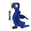 11.8 Inch Rio Blu&Jewel Plush, Soft Cartoon Blue Macaw Stuffed Parrot Throw Pillows for Home Decor for Anime Fans (2 PCS) view 4