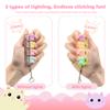 3 Pcs Keyboard Fidget Toy for Adults, Cute Cat Loud Clicky Fidget Toy with LED Lights, Stress Relief Fidget Clicker Keyboard Keychain for Adults Relieve Stress and Anxiety, Yellow view 3