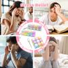 3 Pcs Keyboard Fidget Toy for Adults, Cute Cat Loud Clicky Fidget Toy with LED Lights, Stress Relief Fidget Clicker Keyboard Keychain for Adults Relieve Stress and Anxiety, Yellow view 4