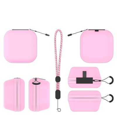 Special Perfect Storage Bag for Takara Tomy Punyrunzu Pet Machine Comfortable Dustproof Shockproof PU Carrying Case with Hand Strap (Pink)