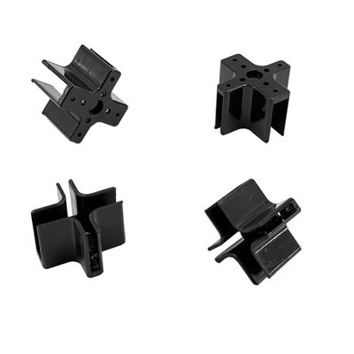 10PCS RC Airplane Plastic Motor Mount Cross Brushless Motor Mount Base for RC Airplane Plane Helicopter 22 Series Motor Mount Part (Black)