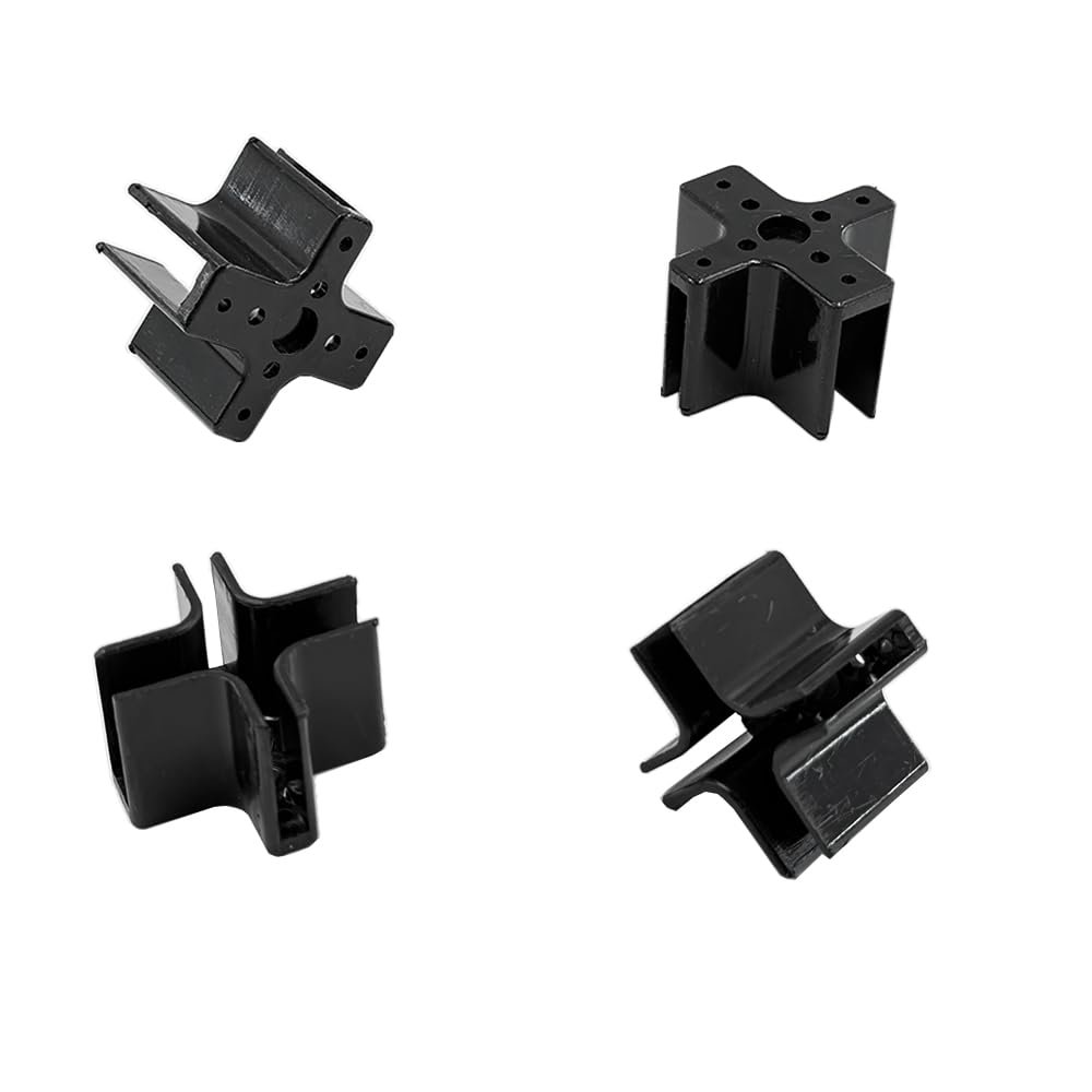 10PCS RC Airplane Plastic Motor Mount Cross Brushless Motor Mount Base for RC Airplane Plane Helicopter 22 Series Motor Mount Part (Black)
