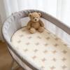 100% Organic Cotton Muslin Baby Bassinet Sheets 2 Pack 33x17 for Baby Girl Boy, Soft Fitted Mattress Pad Cover Compatible with Halo BassiNest Swivel Sleeper, Graco, Baby Delight, Chicco, Angelbliss view 3