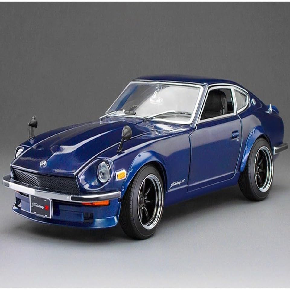 1970 Fairlady Z (S30) RHD (Right Hand Drive) Midnight Blue Metallic Asian Collectibles Series 1/18 Diecast Model Car by Sun Star SS-3515R