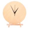 Yardwe 1 Set Wooden Clock Faces: DIY Clock Face 12" - Unfinished Round Dial with Pointer & Easel for DIY Painting Desk Decor Craft Projects Bedroom Office view 1