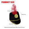 Adult Nutcracker Hat, Soldier Cosplay Hat, Marching Band Hats, Role Play Toy Soldier Hats, Cosplay Apparel For Travel Ceremonial School Holiday Halloween Stage Performance Autumn view 4