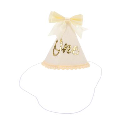 Abaodam Birthday Hat: Handmade Felt Birthday Bow Hat For Baby - Toddler Crown Cone Party Cap - Newborn First Year Celebration Party Decoration