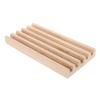 BESPORTBLE Solid Wood Domino Rack Playing Card Holder Tray Wooden Board Game Organizer Tile Display Stand for Dominoes Food Letter Tray view 1