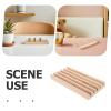 BESPORTBLE Solid Wood Domino Rack Playing Card Holder Tray Wooden Board Game Organizer Tile Display Stand for Dominoes Food Letter Tray view 3