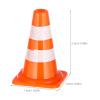 DECHOUS 60pcs Miniature Road Cone Mini Traffic Cones Plastic Sign Roadblock Sign Model Safety Barriers Photo Prop Educational for Kids view 2
