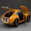 1970 Fairlady Z (S30) RHD (Right Hand Drive) Orange with Carbon Hood Asian Collectibles Series 1/18 Diecast Model Car by Sun Star SS-3516R view 2