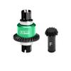 Carbon Steel + Aluminum Alloy Front Differential Gear Set 12T/30T/0.8Mod for Arrma 1:18 Granite GROM / 1:16 Mojave GROM / 1:14 Typhon GROM - Green view 1