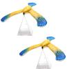 2Pcs Balancing Eagle, Balancing Bird Balance Eagle Wingspan with Pyramid Stands, Balancing Bird for Finger, Balance Eagle Physics and Science Ornament, Bird Balance Finger Ornament for Party view 1