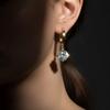 9K/14K/18K White/Yellow/Rose Gold or Platinum Lab-Growing Diamond Drop Earrings, 0.5ct/1ct*2 VVS1-VVS2 D-E Color, Women's Fine Jewelry Gift (18K Yellow Gold, 1ct*2 Gem Weight) view 2