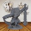 32mm Scale Lizardman Warrior RPG Accessory - Fantasy Minis Figurine for Role Playing & Miniature Game - Unpainted Resin RPG Figure for DM & Dungeon Masters - Zantaroth Lizard Champion (AS44) view 1