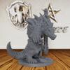 32mm Scale Lizardman Warrior RPG Accessory - Fantasy Minis Figurine for Role Playing & Miniature Game - Unpainted Resin RPG Figure for DM & Dungeon Masters - Zantaroth Lizard Champion (AS44) view 2