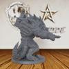 32mm Scale Lizardman Warrior RPG Accessory - Fantasy Minis Figurine for Role Playing & Miniature Game - Unpainted Resin RPG Figure for DM & Dungeon Masters - Zantaroth Lizard Champion (AS44) view 3
