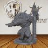 32mm Scale Lizardman Warrior RPG Accessory - Fantasy Minis Figurine for Role Playing & Miniature Game - Unpainted Resin RPG Figure for DM & Dungeon Masters - Zantaroth Lizard Champion (AS44) view 4