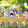 Shark Piata Ocean Shark Themed Party Decorations 17x13x3.7 Inches with Piata Blindfold and Bat for Kid Adult view 4