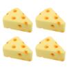 Yardwe 4PCS Fake Cheese Model: Artificial Food Play Model Realistic Fake Cheese Decoration for Kitchen Decoration Photography Prop view 1