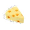 Yardwe 4PCS Fake Cheese Model: Artificial Food Play Model Realistic Fake Cheese Decoration for Kitchen Decoration Photography Prop view 2