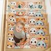 15 Packs Cute Cartoon Kitten-1549 Non-Slip Stair Treads for Wooden Steps Indoor, 30''X8'' Indoor Runner Resistant Stair Mat Staircase Steps Rugs for Children,Elders,Dogs view 3