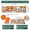 15 Packs Cute Cartoon Kitten-1549 Non-Slip Stair Treads for Wooden Steps Indoor, 30''X8'' Indoor Runner Resistant Stair Mat Staircase Steps Rugs for Children,Elders,Dogs view 4