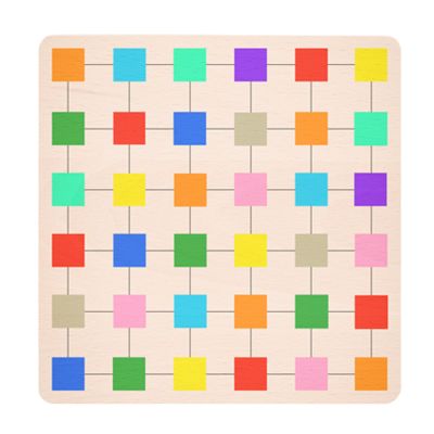 Color Sorting Learning Toy Color Matching Puzzle with Durable Wooden Pieces, Cognitive Skill Builder, Hands-On Early Education Game | for Classroom, Home, and Travel Play