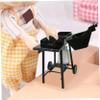 1 12 Scale Dollhouse Accessories, Metal BBQ Grill Mini Dollhouse Accessories with Gas Tank, DIY Miniature for Decoration, for Lovers view 2