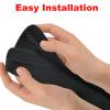 2 Pack 13.38 * 5.51in Armrest Handle Cover,Universal Pushchair Protector Handlebar Sleeve Bumper,Dust Proof Handle Accessories Removable Fabric Pushchair Case Grip Bar Replacement Covers(Black) view 4