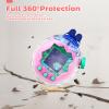 Case for Tamagotchi Paradise  PC Protective Hard Shell with Cute Cartoon Cover & Detachable Lanyard,Durable Protective Housing for Tamagotchi Paradise Virtual Pet Machine[Blue Ears] view 4