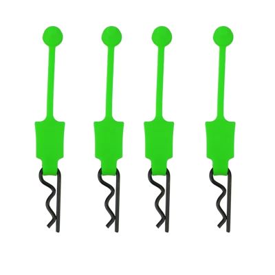 Rc Components For Rrma For Senton For Granite For Typhon For Traxxas For Slash For Udr 1/10 4Pcs Rubber Car Body Clip Retainer Shell Fixed Buckle Lock(Green)