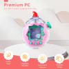 Case for Tamagotchi Paradise  PC Protective Hard Shell with Cute Cartoon Cover & Detachable Christmas Lanyard,Durable Protective Housing for Tamagotchi Paradise Virtual Pet Machine[Christmas Hat] view 3