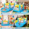 AKEYDIY Inflatable Bounce House, Small PVC Bounce House for Kids 3-6 Indoor&Outdoor Bouncy Castle with Removable Ball Pit, Basketball Hoop & Hopscotch Game, Air Pump Included view 2