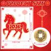 Gueevin 100 Pcs Year of The Horse 2026 Scratch Off Cards Chinese New Year Fortune Cards and 25 Pcs Chinese Coins Set Luck Gifts for Families Reunion Game Spring Festival Party Decorations(Lucky) view 2