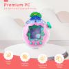 Case for Tamagotchi Paradise  PC Protective Hard Shell with Cute Cartoon Cover & Detachable Lanyard,Durable Protective Housing for Tamagotchi Paradise Virtual Pet Machine[Green Hat] view 3